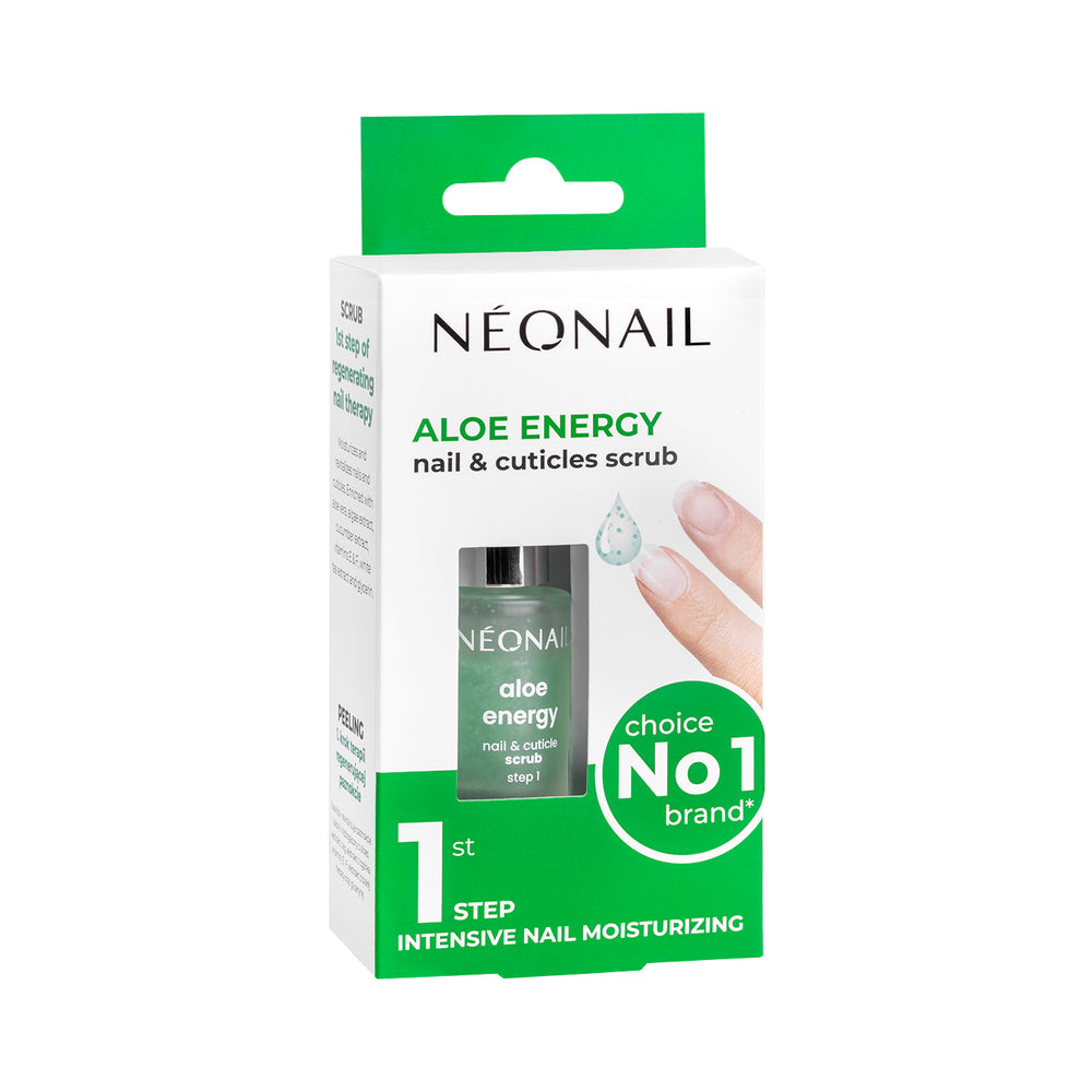 Scrub idratante per unghie e cuticole 6,5 ml - Aloe Energy Nail & Cuticle Scrub STEP 1