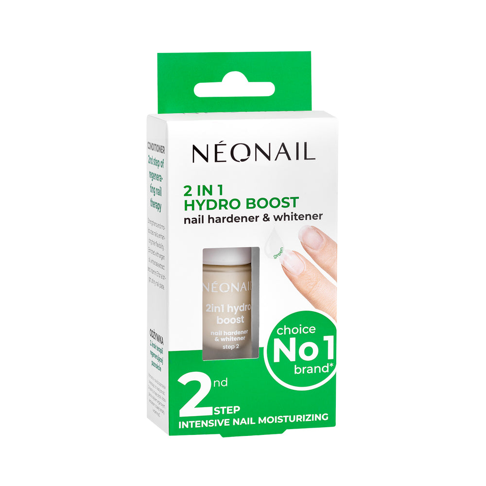 Indurente e schiarente per unghie 7,2 ml - 2in1 Hydro Boost Nail Hardener & Whitener STEP 2