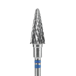 Staleks Punta Carbide Cono PER MANCINI, blu, diametro 6 mm - lunghezza punta 14 mm