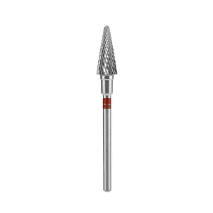 Staleks Punta Carbide Cono PER MANCINI, rosso, diametro 6 mm - lunghezza punta 14 mm