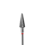 Staleks Punta Carbide Cono, rosso, diametro 6 mm - lunghezza punta 14 mm