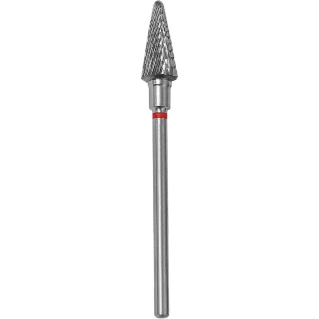 Staleks Punta Carbide Cono, rosso, diametro 6 mm - lunghezza punta 14 mm