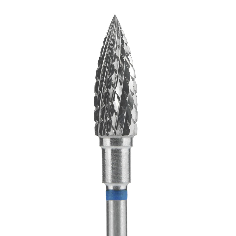 Staleks Punta Carbide Fiamma, blu, diametro 5 mm - lunghezza punta 13.5 mm