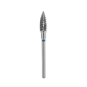 Staleks Punta Carbide Fiamma, blu, diametro 5 mm - lunghezza punta 13.5 mm